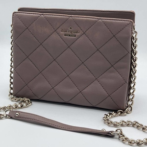 Kate Spade New York Womens Emerson Place Crossbody Bag Pink Leather Quilted S‎